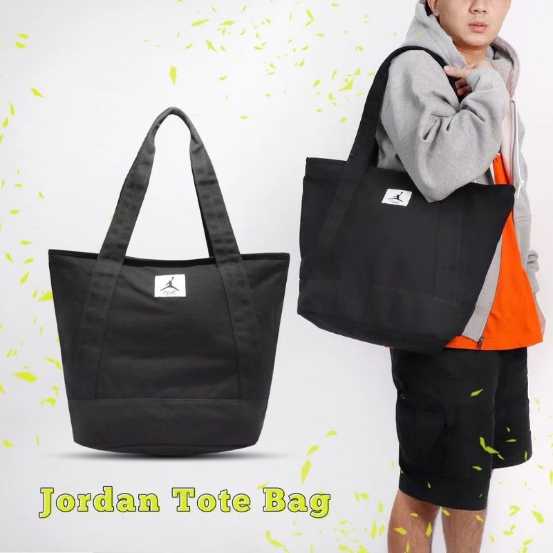 [72折代購] Nike Jordan Tote 男女款 黑 手提包 大容量 托特包 JD2243019GS-002