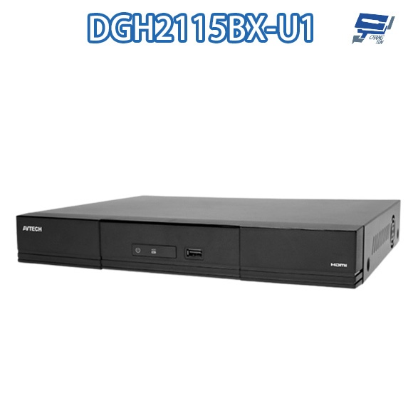 昌運監視器 AVTECH 陞泰 DGH2115BX-U1 16路 H.265 NVR 網路型錄影主機 雙硬碟