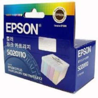 ㊣原廠EPSON 彩色墨水卡匣 S020110 黑色墨水卡夾S020093 過期品