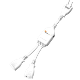 新版安規 臺灣製 1對2可轉向電源線組 變壓器延長線組 分接線 1對2延長線 30公分