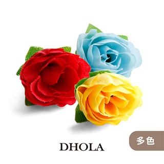DHOLA｜【多色 - 2CM塑膠小玫瑰假花-混色100個】人造花 花藝 花蒂 塑膠假花 DIY材料 朵拉手藝