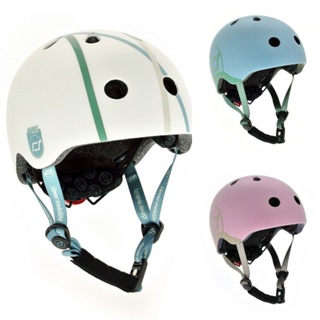 奧地利Scoot&Ride 安全帽 XXS(Asia)-岩石藍/米白條紋/玫瑰粉