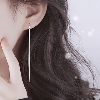針式 夾式耳環 韓國女神時尚氣質簡約金屬感流蘇耳環 K94201 臺灣現貨 Danica 韓系飾品 韓國連線