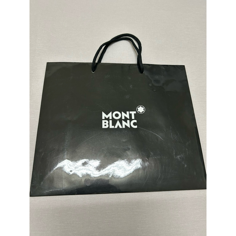Montblanc 萬寶龍 精品紙袋 禮品袋 黑色 橫式 專櫃正品附贈