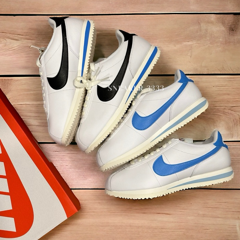 【現貨｜𝟐𝟒𝐡𝐫𝐬內寄出🔥】 NIKE CORTEZ 阿甘鞋 黑色 寶寶藍 休閒鞋 女（DN1791-100/102）