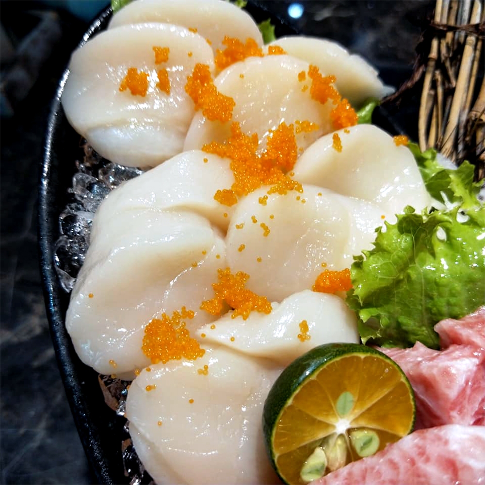 【盅龐水產】生食用干貝3S - 淨重1kg±5%/盒(41-50顆) 中秋 烤肉