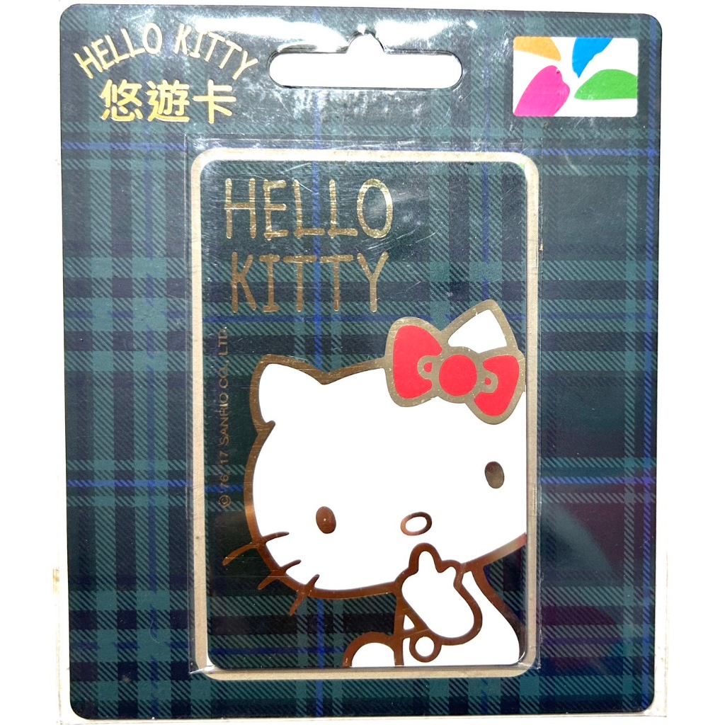 HELLO KITTY 格紋悠遊卡-綠 絕版限量 （現貨）