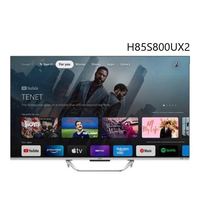 H85S800UX2【Haier海爾】85吋GOOGLE TV 4K QLED顯示器