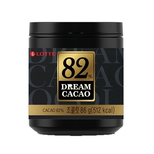 【韓國LOTTE】樂天Dream Cacao骰子巧克力82% (86g/罐)