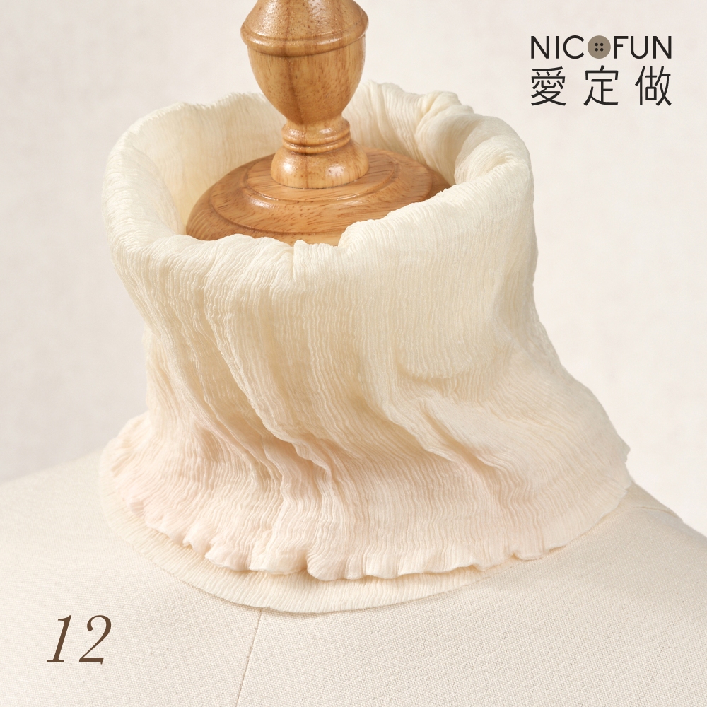 NicoFun 愛定做 花果系33 亮桔柳葉絲 百搭圍脖 圍巾 100%桑蠶絲 真絲％silk四季圍脖 圍巾 領巾 髮帶