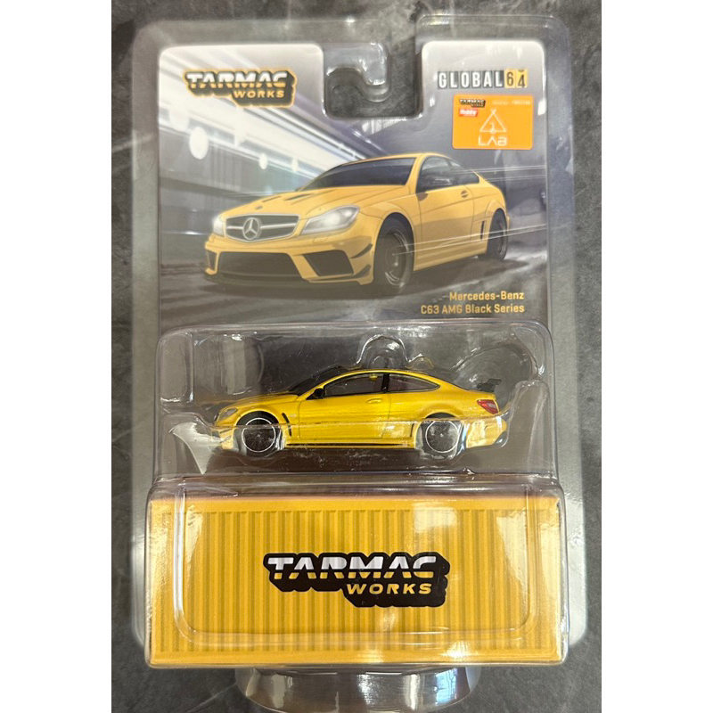Tarmac Works Benz 賓士 C63 Coupe AMG Black Series 黃 模型車 模型