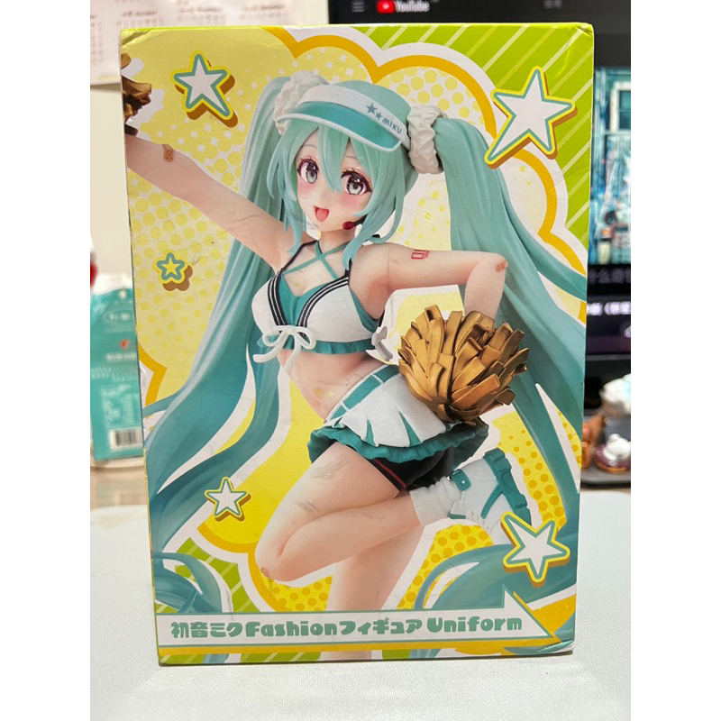 全新正版未拆 TAITO 初音未來 Fashion Uniform 啦啦隊 公仔 景品