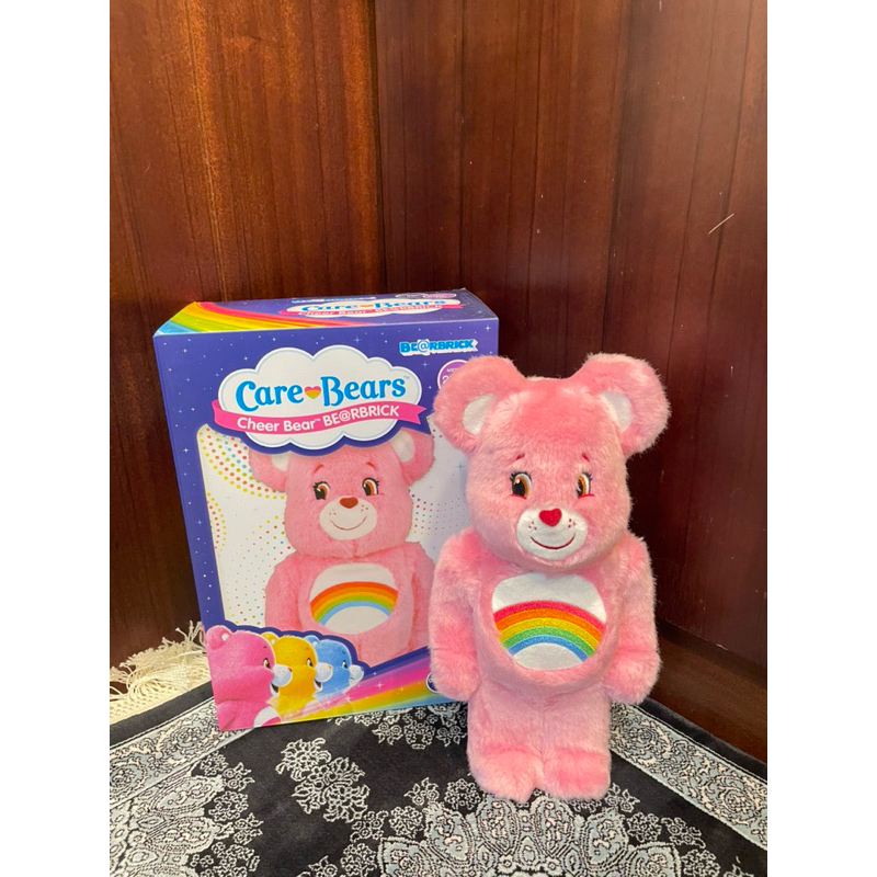 庫柏力克熊 Be@rbrick 彩虹熊 CareBears Cheer Bear 400% 正品 毛絨玩具 公仔