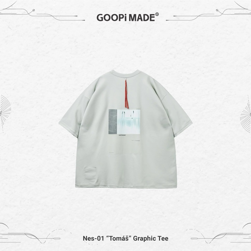 GOOPiMADE goopi Nes-01 “Tomáš” Graphic Tee - Fog 3號