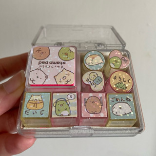【二手】角落生物印章組 迷你粉 角落生物 印章