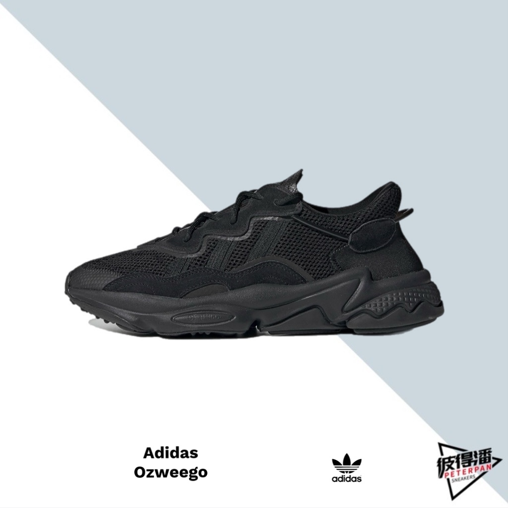 ADIDAS ORIGINALS OZWEEGO "BLACK CARBON"全黑 男女鞋 復古 EE6999【彼得潘】