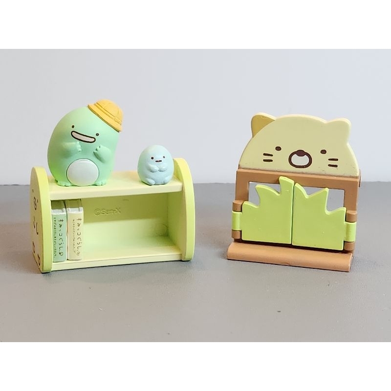 rement 絕版 2020 角落生物 幼稚園 書櫃 食玩 盒玩 迷你 玩具 有紙