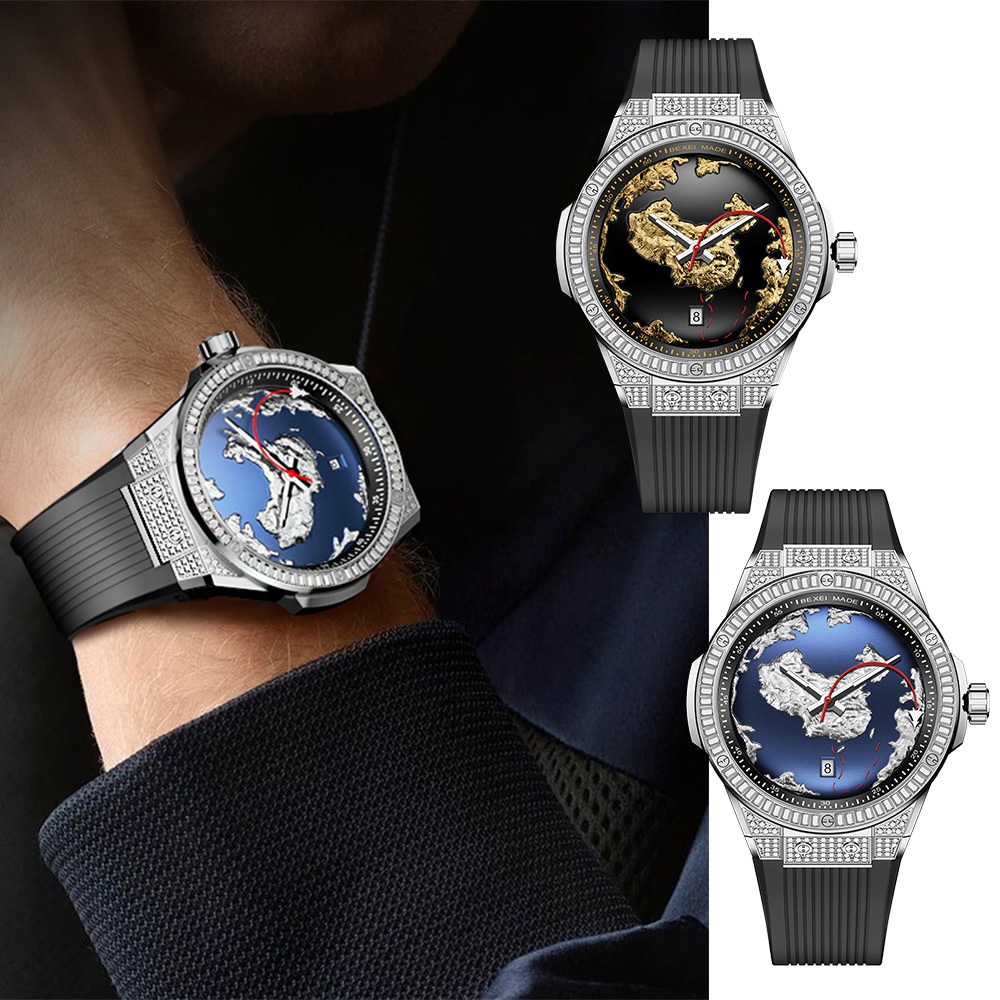 【WANgT】BEXEI 貝克斯 9180 守護者系列 男款 鑲鑽 全自動機械錶 手錶 腕錶