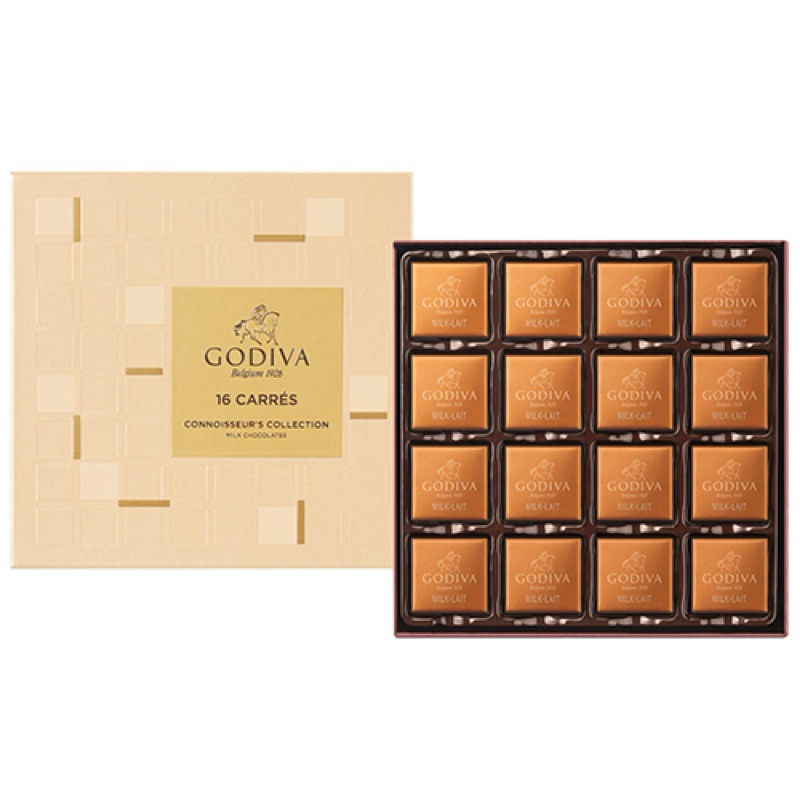 GODIVA 片裝牛奶巧克力禮盒16片裝