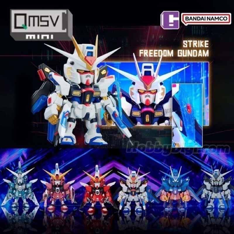 QMSV mini 正義高達 鋼彈 攻擊自由 Justice Gundam “Metallic Color”