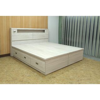 【SG居家美學】※限高雄市區※(SG4-409) 5尺/6尺雙人.抽屜.高床底.高床架(高41cm)/可掀式床頭片(插座