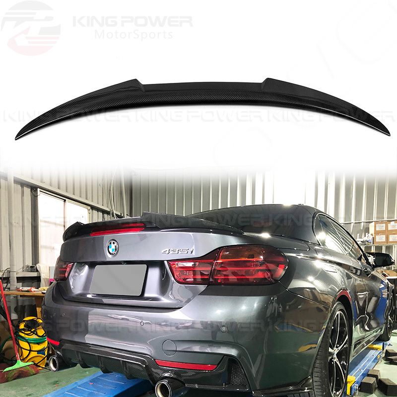 KP擎利國際 BMW F33 M4款尾翼 敞篷 碳纖維 濕碳 壓尾 實體店面 預約安裝
