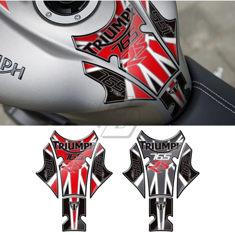 Trident660黑色車貼 適用於 凱旋 660改裝黑白油箱保護貼 Trident660 機車置物 Trident 6
