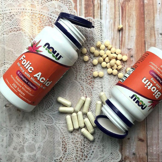 🌈Now Foods 21世紀 250粒 葉酸 Folic Acid 鈣片 葉酸片 含維生素B12