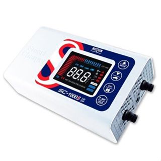 智慧電瓶蓄電池充電器適用於汽車、摩托車12V/24V麻新 SC-1000鋰鐵電池雙模充電器 英文版
