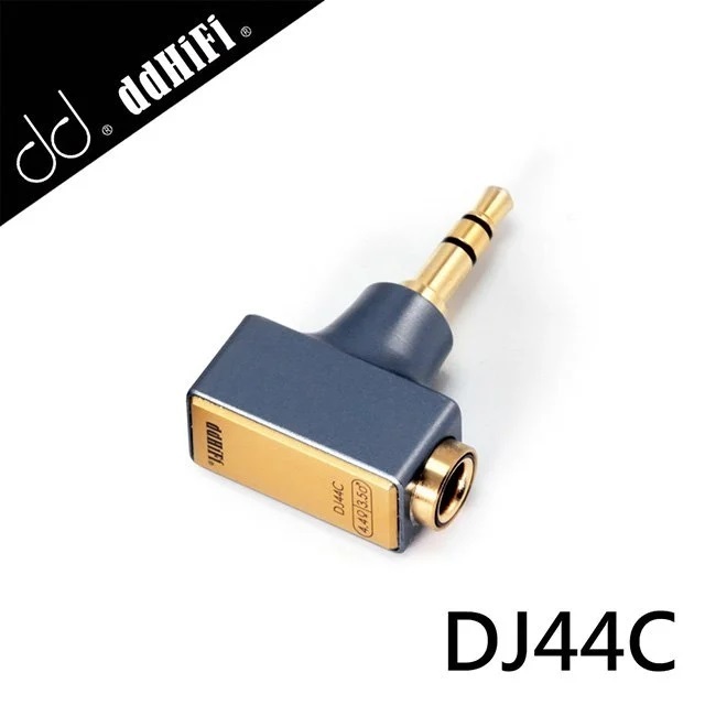 【ddHiFi DJ44C 4.4mm平衡(母)轉3.5mm單端(公)轉接頭】鋁合金材質/內部6N單晶銅連接線