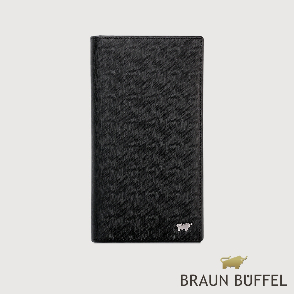 【BRAUN BUFFEL 德國小金牛】【預購商品】台灣總代理 HOMME-M 17卡長夾-黑色/BF306-301-B