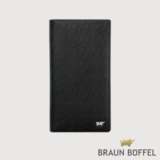 【BRAUN BUFFEL 德國小金牛】台灣總代理 HOMME-M 17卡長夾-黑色/BF306-301-BK