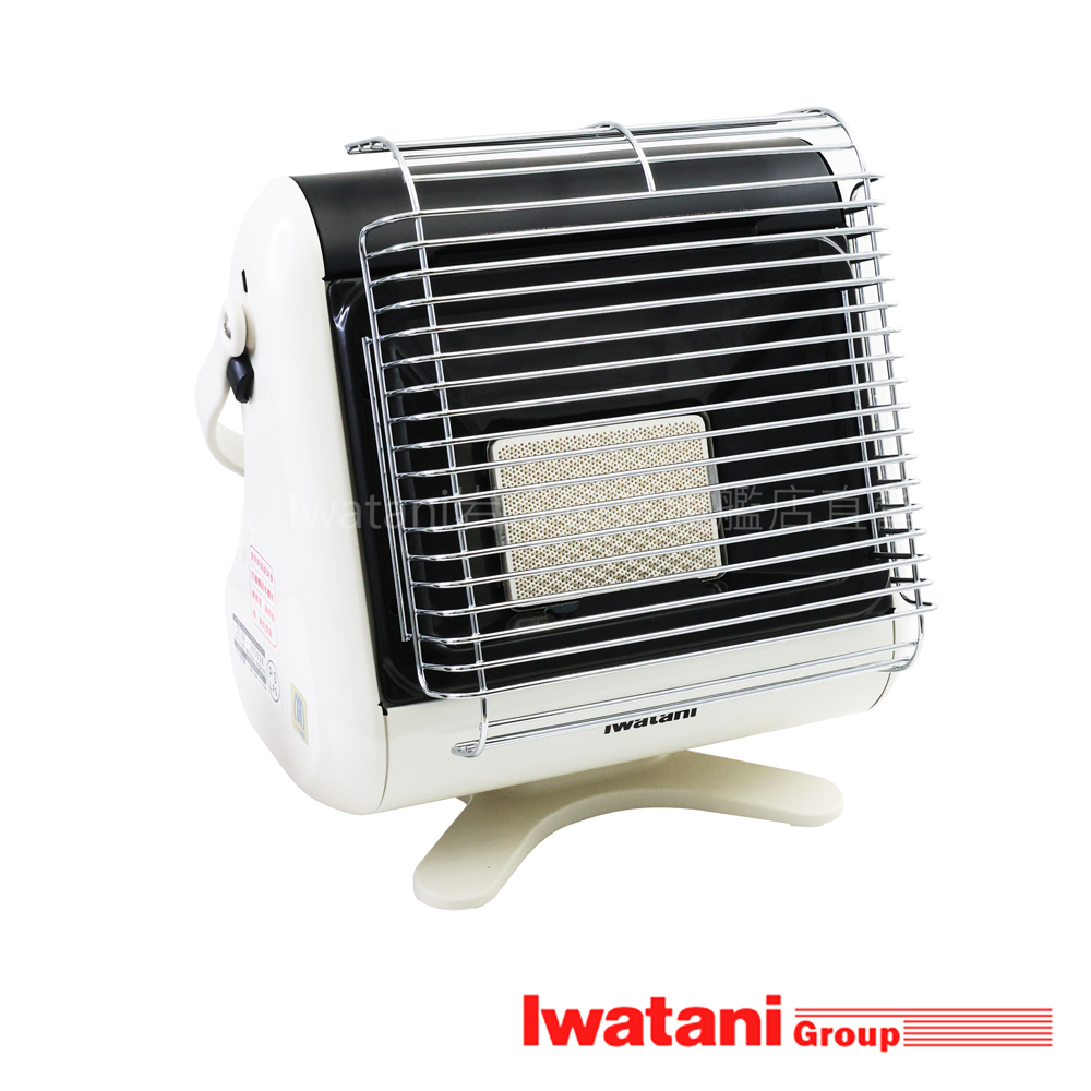 【日本岩谷直營】IWATANI 一代居家手提型卡式瓦斯取暖爐 白色 CB-STV-MYD 1.0kw 免插電