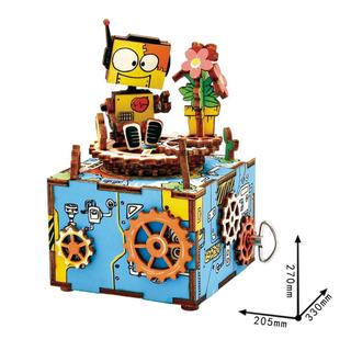 Robotime 若態 八音盒 音樂盒 寄與綻放 AM305 Over the rainbow DIY 木質立體