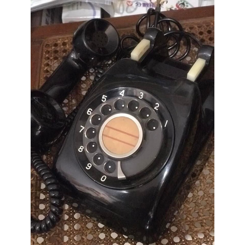 古董黑色電話機昭和60年
