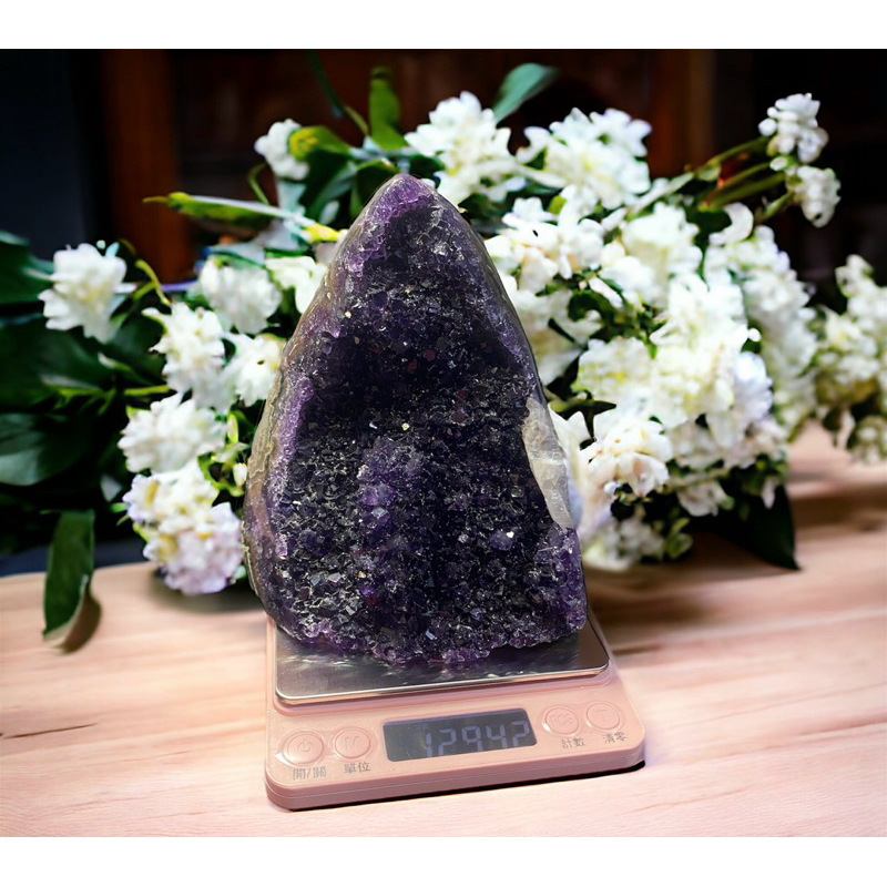烏拉圭ESP紫水晶(現貨）   有花及方解石（帶意外之財