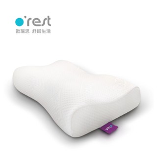 【 o'rest 歐瑞思 】 側睡紓壓記憶枕 - 中高枕 適合偶爾正睡、側睡多 (高密度100D記憶綿 抗菌防黴枕芯 )