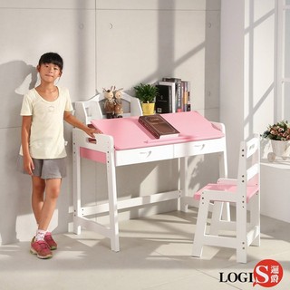 LOGIS｜課桌椅 課桌椅 實木讀寫繪多用小學生 書桌椅 閱讀書桌椅 桌椅高度可調升降 學生桌椅【BE120R】