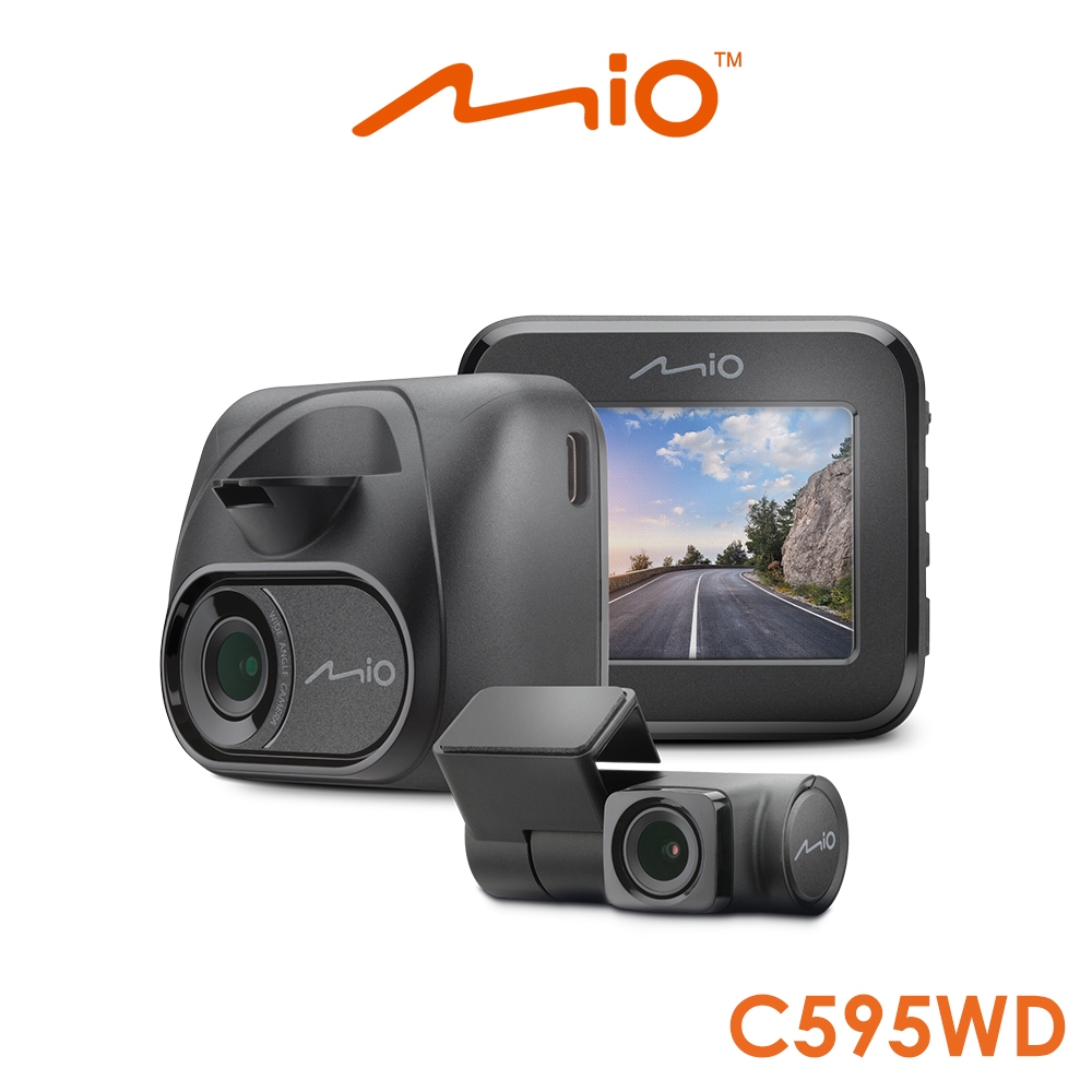Mio MiVue C595WD 星光級 安全預警六合一 GPS WIFI雙鏡頭行車記錄器(送-32G卡) 行車紀錄器