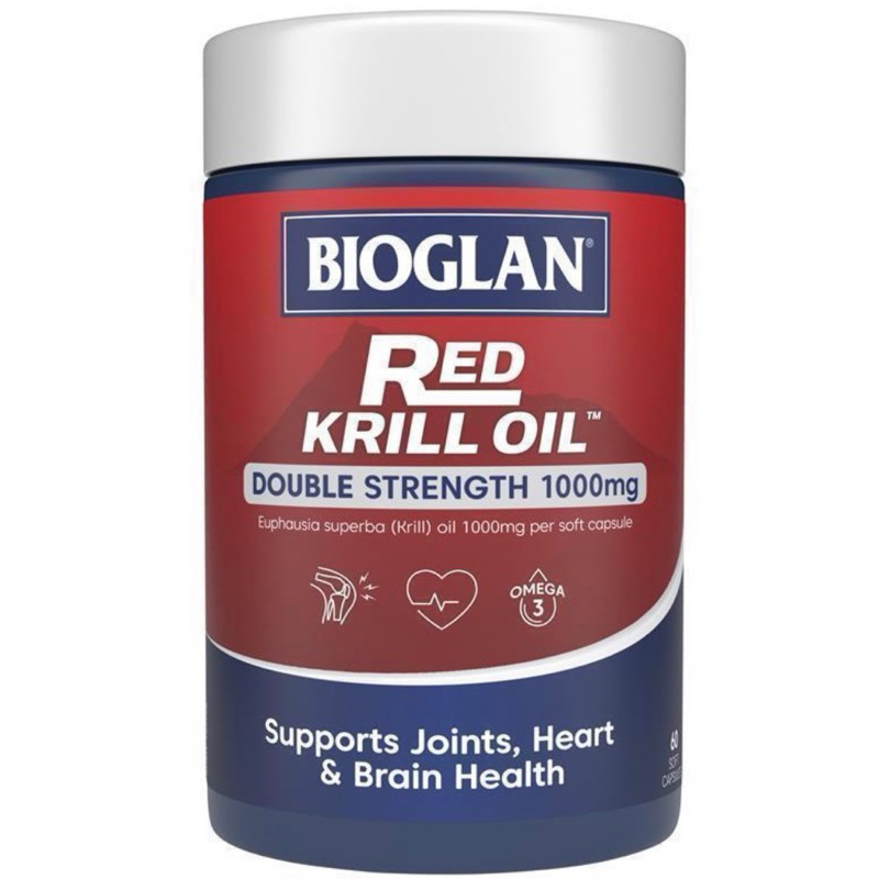 *預購*澳洲正品//Bioglan Red Krill Oil 1000mg 紅磷蝦油（60粒裝）