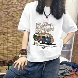 衣藝舍 大尺碼上衣 100%純棉 短袖T恤 減齡上衣 2024 夏季衣服女生 韓版寬鬆上衣短袖 顯瘦上衣 寬鬆上衣女