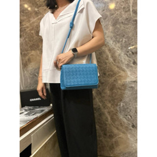 🔥 現貨【🇰🇷 Tanned】|韓國 蓋子編織羊皮側揹包👜正韓 真皮系列 編織包 羊皮皮革 口紅包 短夾包 手機包