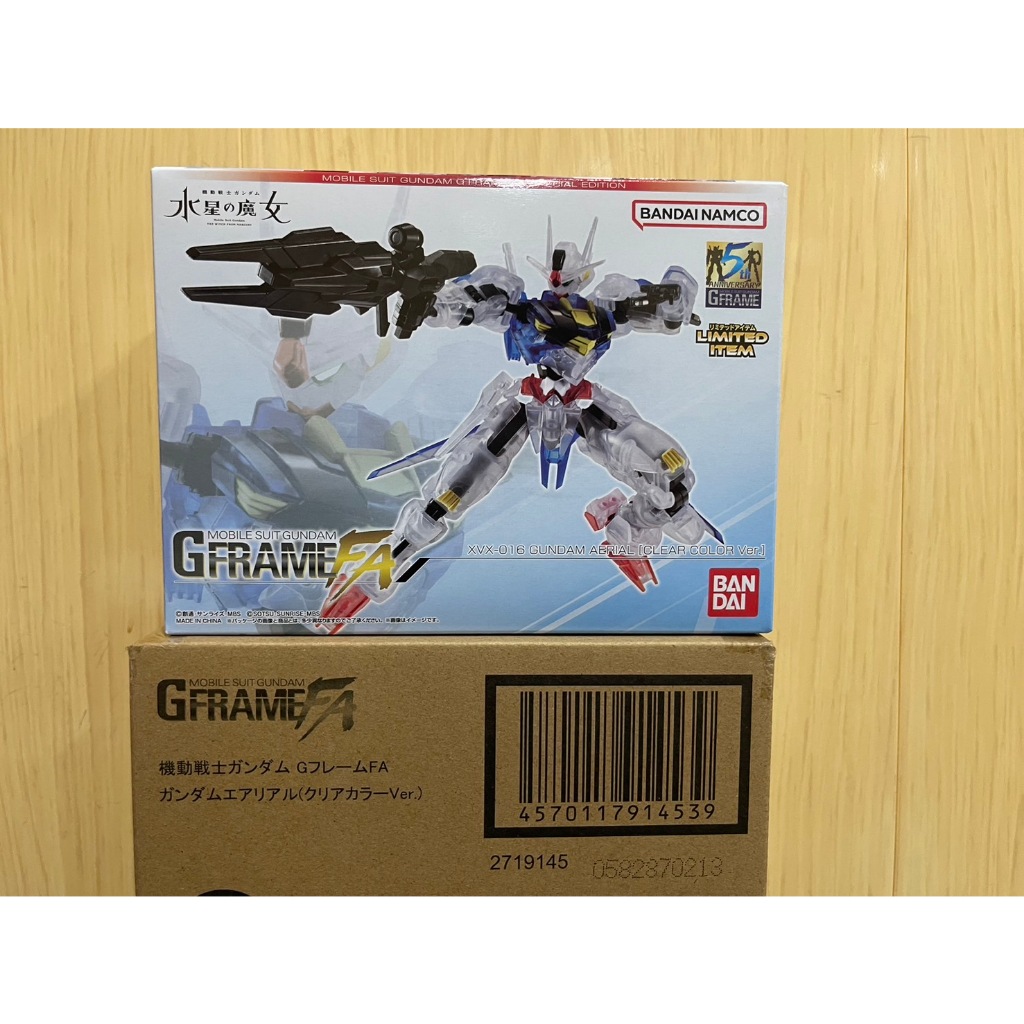JCT鋼彈-機動戰士鋼彈 水星的魔女 G-FRAME FA 風靈鋼彈 套組(透明版) 914539