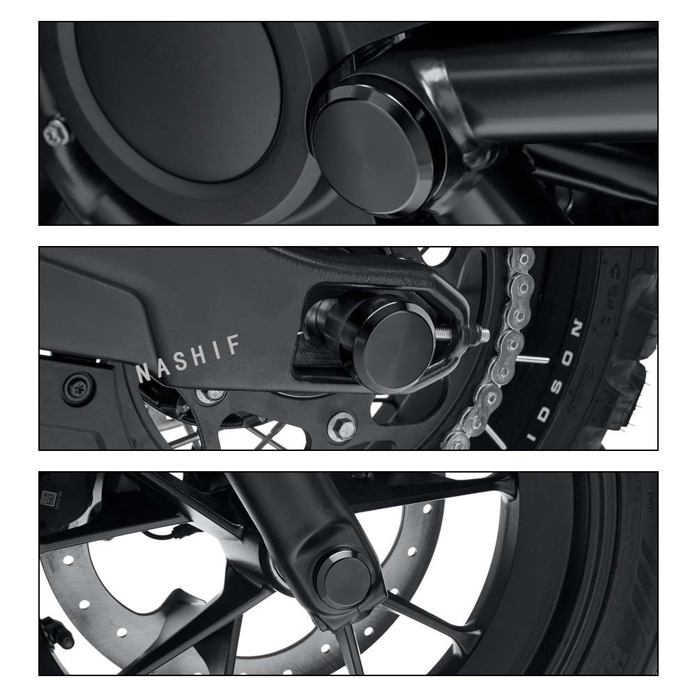 史博史特金屬後輪蓋 適用於 哈雷  Sportster改裝機車裝飾蓋 Sportster s 排氣管 摩托車 Harle