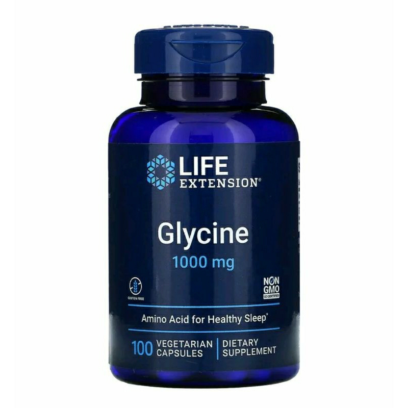 【美國原裝預購】Life Extension /Now Glycine甘氨酸，1000 毫克，100 粒素食膠囊