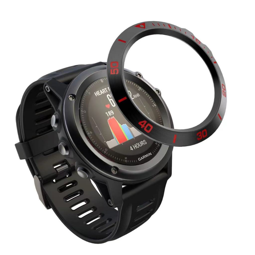 適用 Garmin 佳明 Fenix3 手錶錶圈飛耐時 3 金屬替換刻度不銹鋼圈錶盤