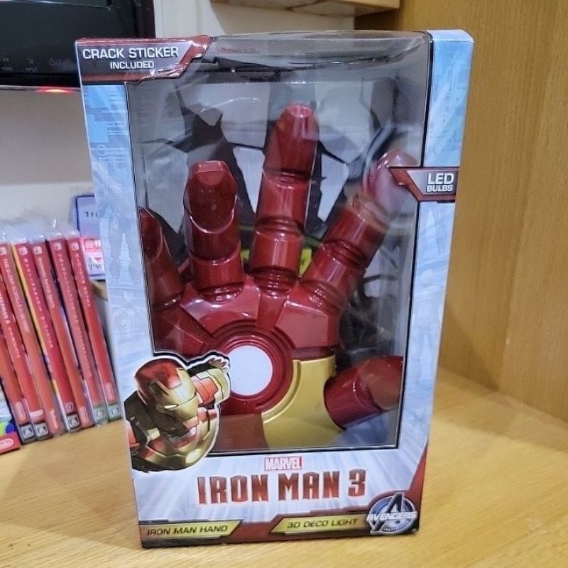 MARVEL 漫威 IRON MAN 3鋼鐵人 3D DECO LIGHT 夜燈 鋼鐵人手套（含運費）