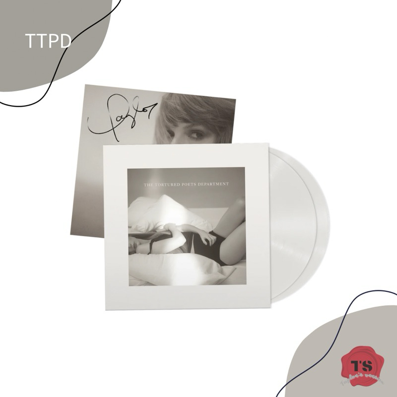 （外網預購）Taylor swift TTPD Signed Vinyl 泰勒絲親筆簽名彩膠