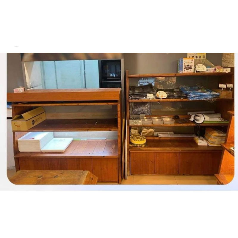 木櫃 展示櫃 蛋糕櫃 麵包櫃 木架 二手