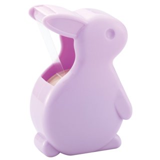 [現貨]NICHIBAN 兔兔膠帶台 附透明膠帶-珍珠紫 CT-15UPP 可站立 不易割傷安全設計 兔子造型膠台切割器
